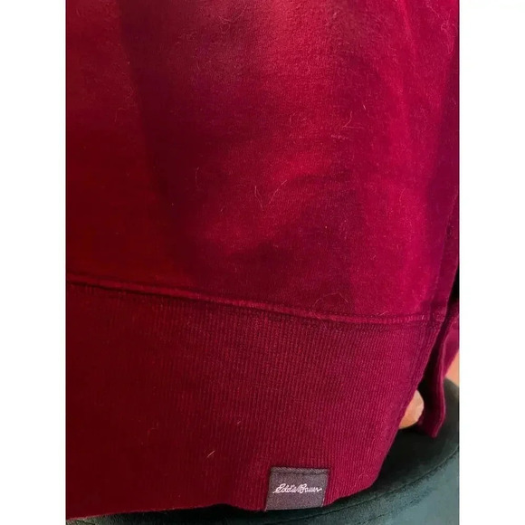 eddie Bauer maroon sweatshirt long sleeve crew neck XL - Picture 2 of 5